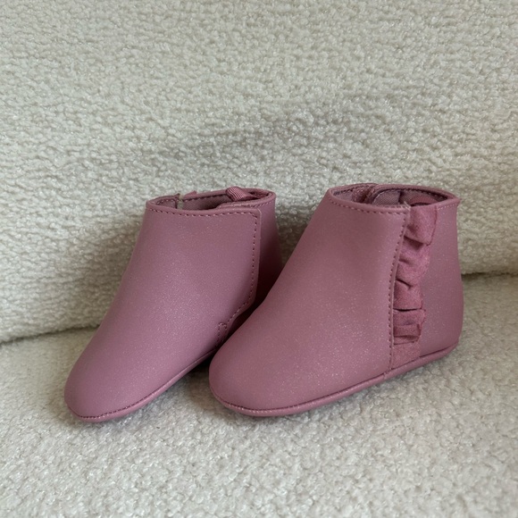 Pink Ruffle Kids Shoes - Picture 2 of 8